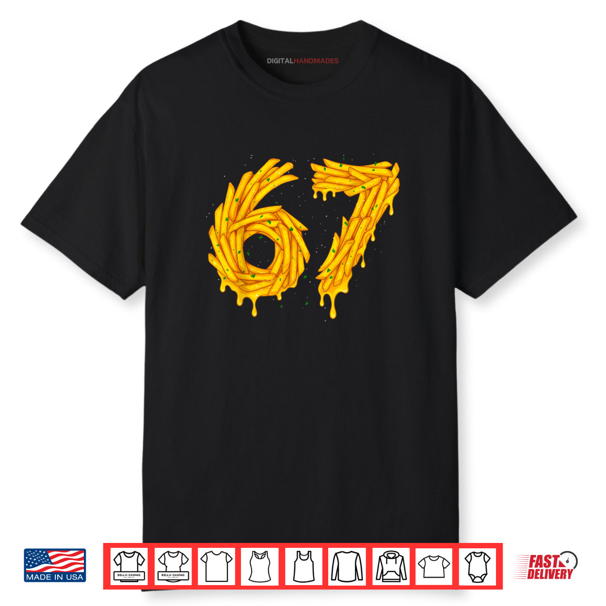 67 Meme Matching French Fries 67 Pajamas Kids Six Seven Boys Shirt
