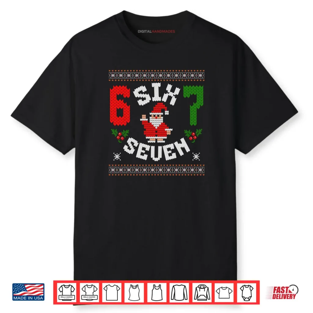 67 Meme Six Seven Christmas Ugly Sweater Shirt