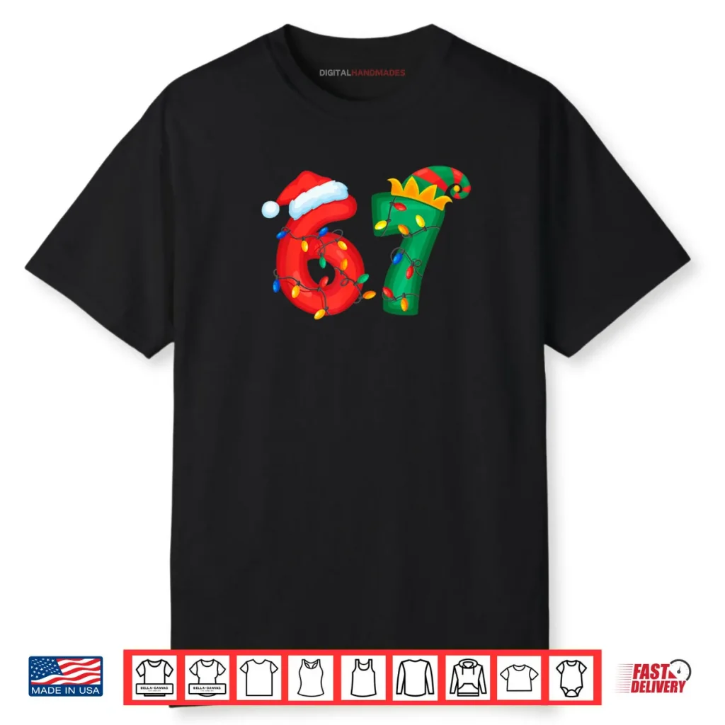 67 Meme Six Seven Funny Xmas Lights Pajamas Shirt 1 67 Meme Six Seven Funny Xmas Lights Pajamas Shirt