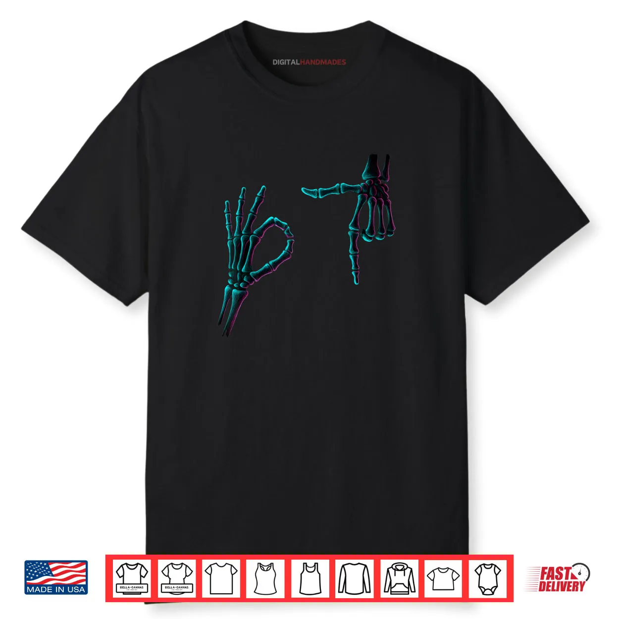 67 Meme Skeleton Hand 6 7 Halloween Six Seven Funny Teens Shirt