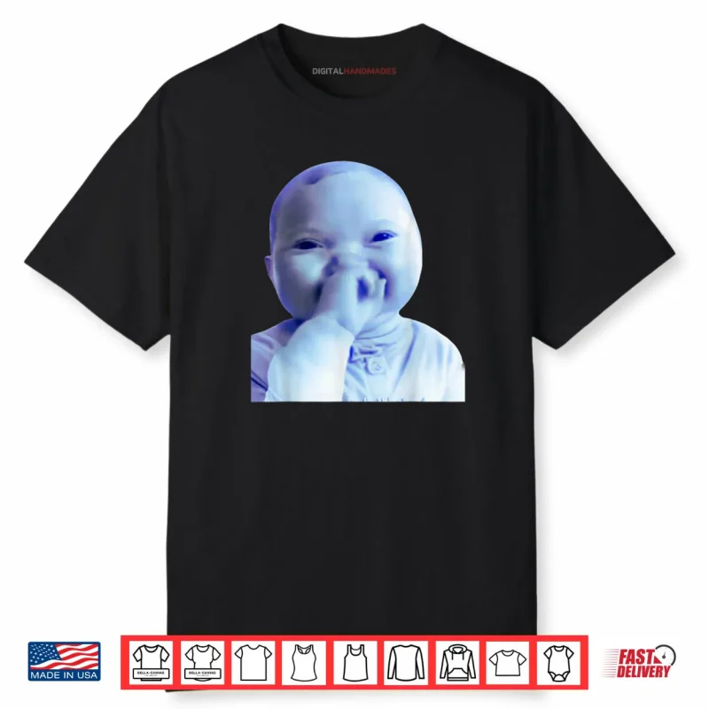 AI Baby Holding Laugh Meme Viral Trend Shirt