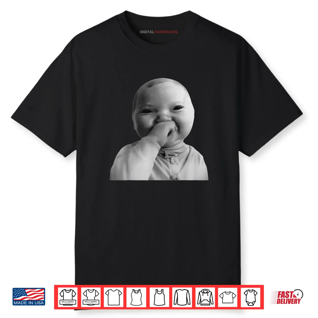 AI Baby Meme Funny Ai Laughing Baby Meme Shirt