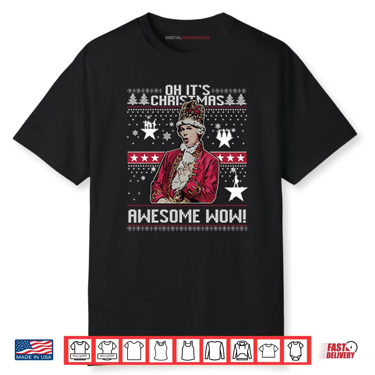 Alexander Hamilton Oh It’s Christmas Awesome Wow Shirt