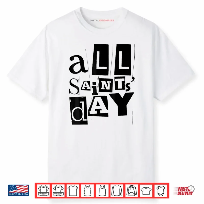 All Saints’ Day Vintage Retro Distressed Catholic Saints Shirt