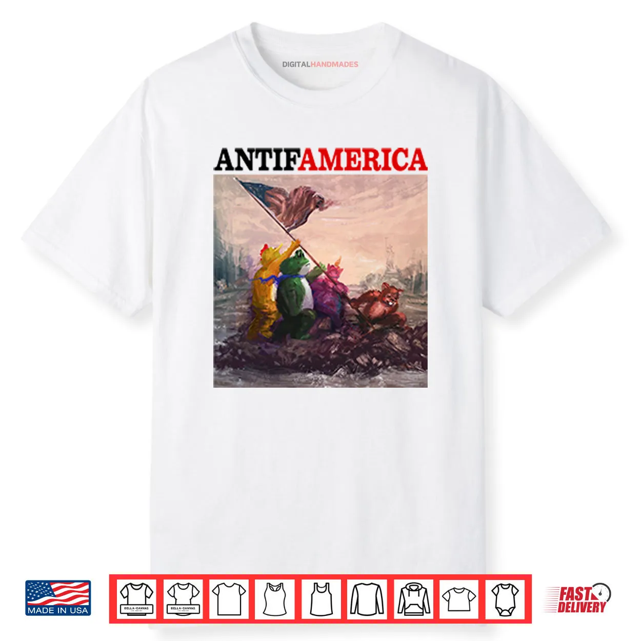 Antifamerica Portland Frog Shirt