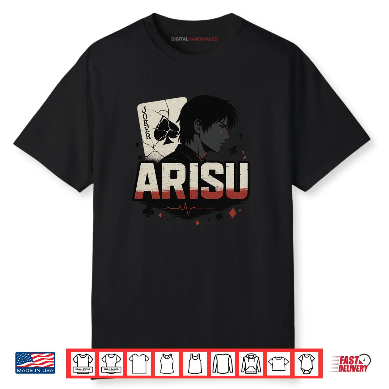 ARISU Joker Card Survival Graphic Arisu Shirt