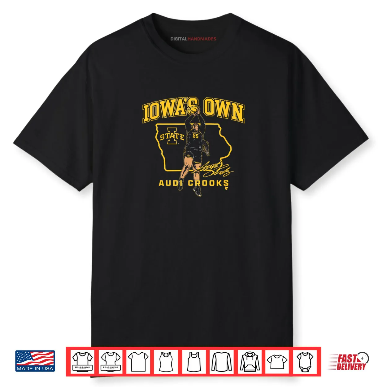 Audi Crooks State Star Iowa State Basketball Shirt