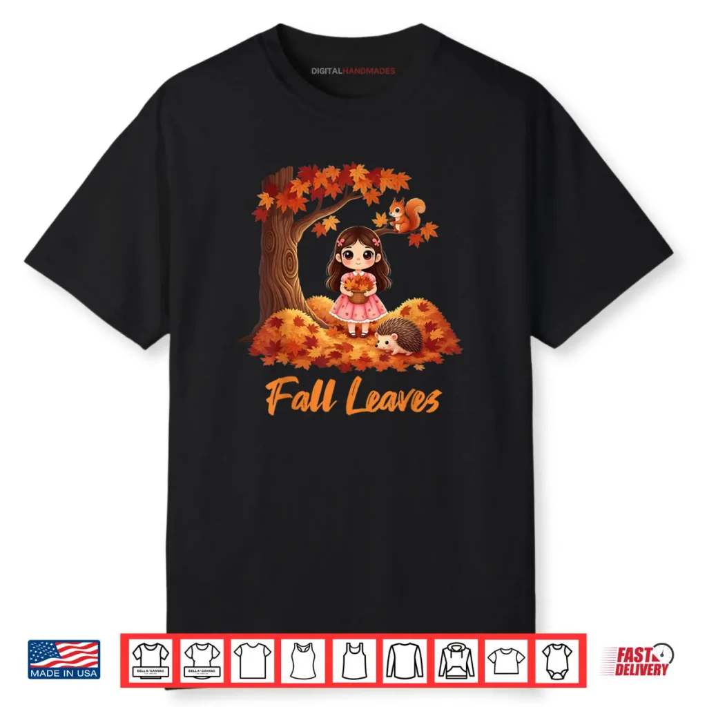 Autumn Fall Leaves Tree and Forest Creatures Shirt 1 Autumn Fall Leaves Tree and Forest Creatures Shirt