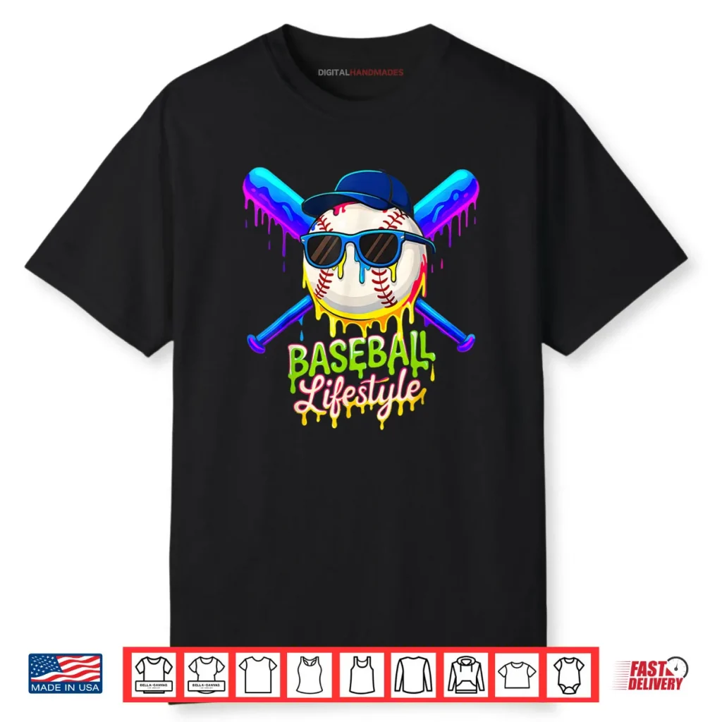 Baseball Life Style 101 Apparel Youth Drip Baseball Shirt