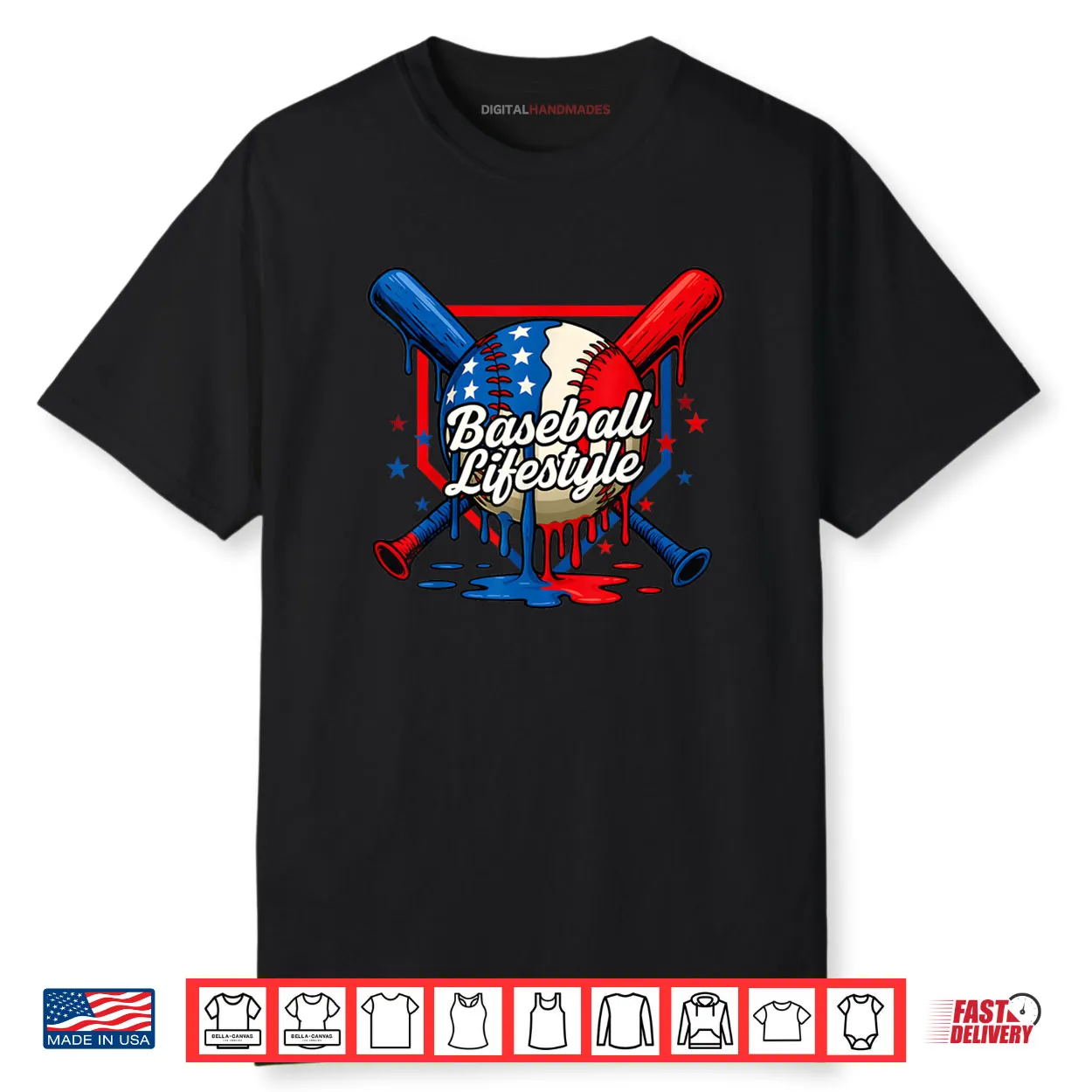 Baseball Life Style 101 Drip Baseball Shirt