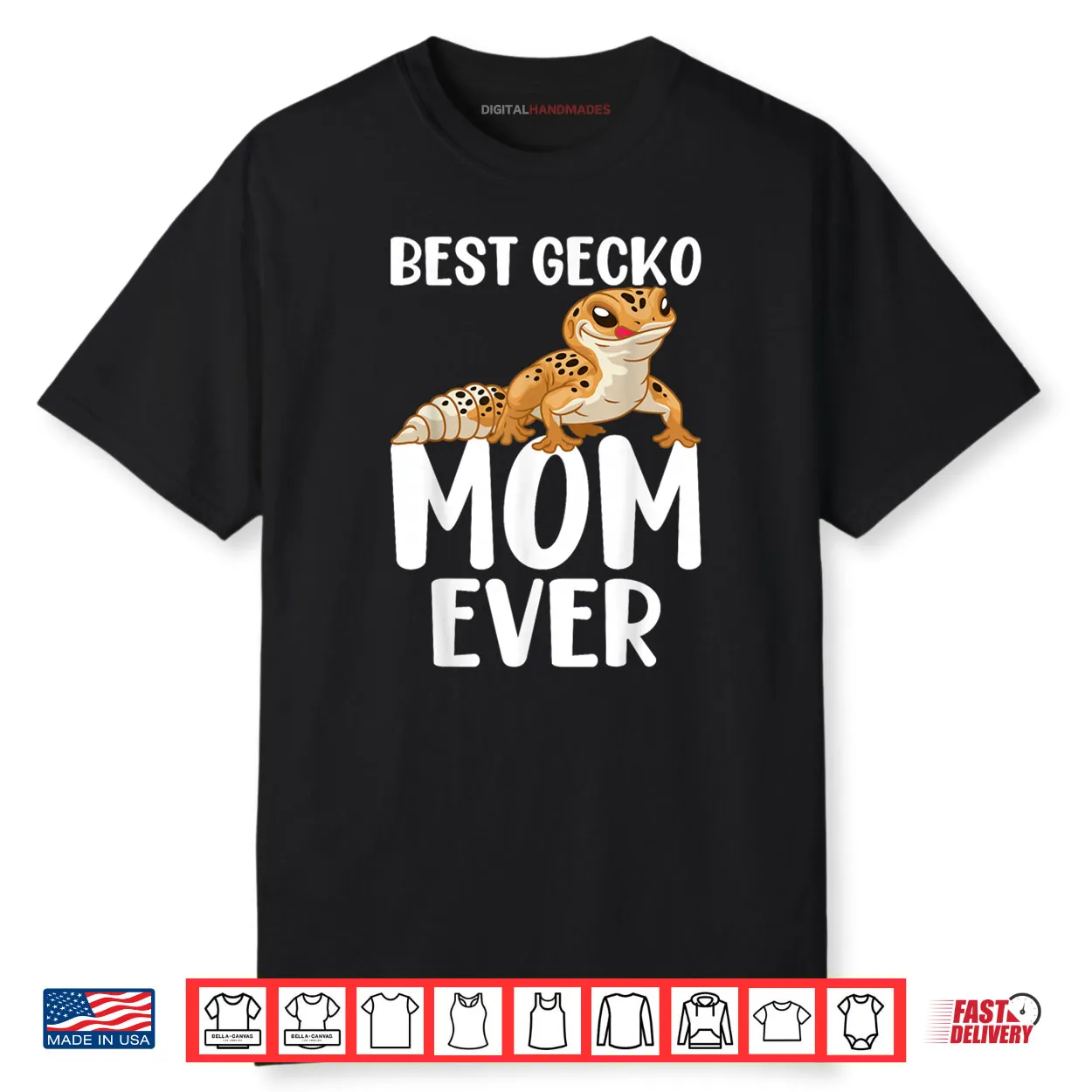 Best Gecko Mom Ever Leopard Lizard Reptile Shirt