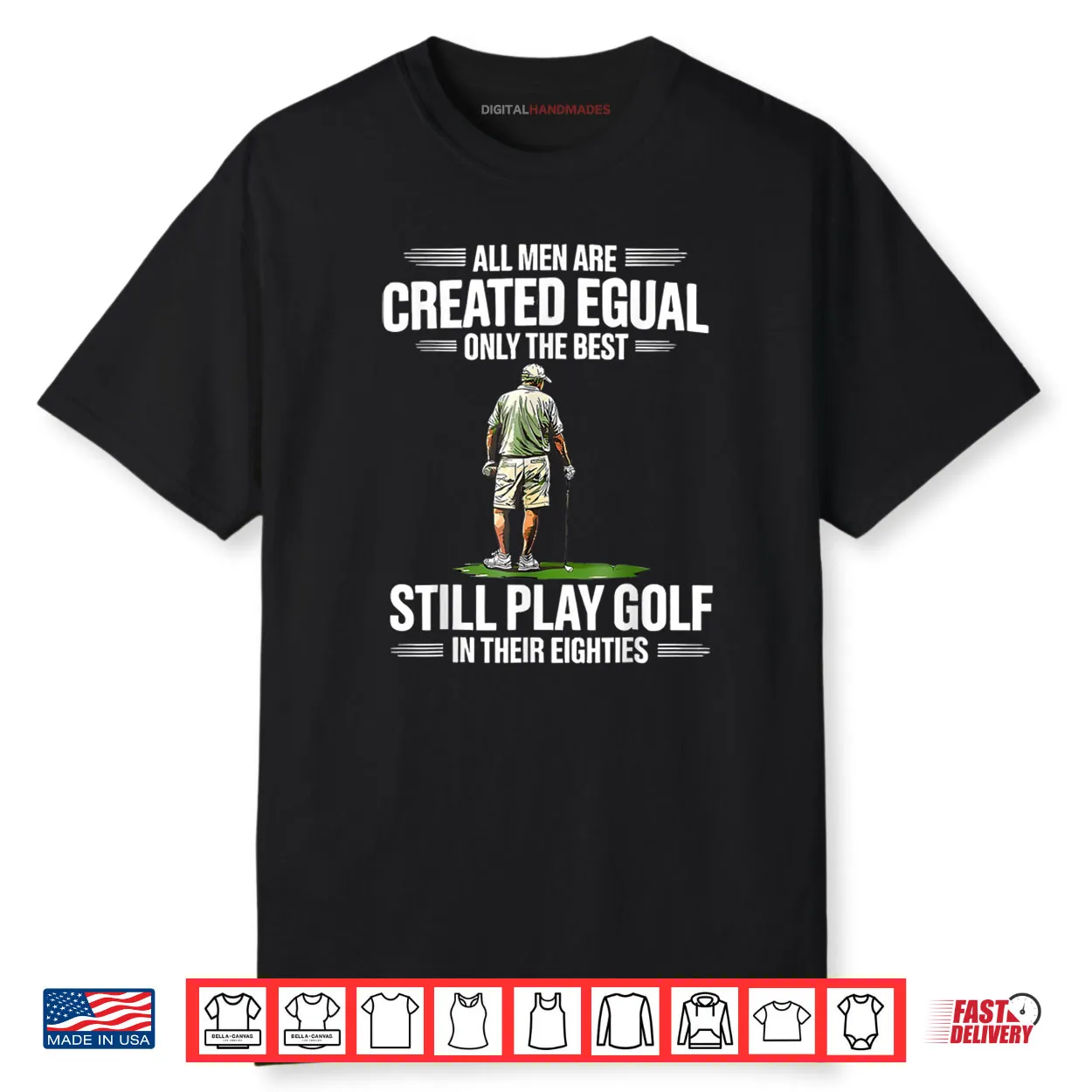 Best Men Play Golf Eighties Golfer Golfing Funny Shirt