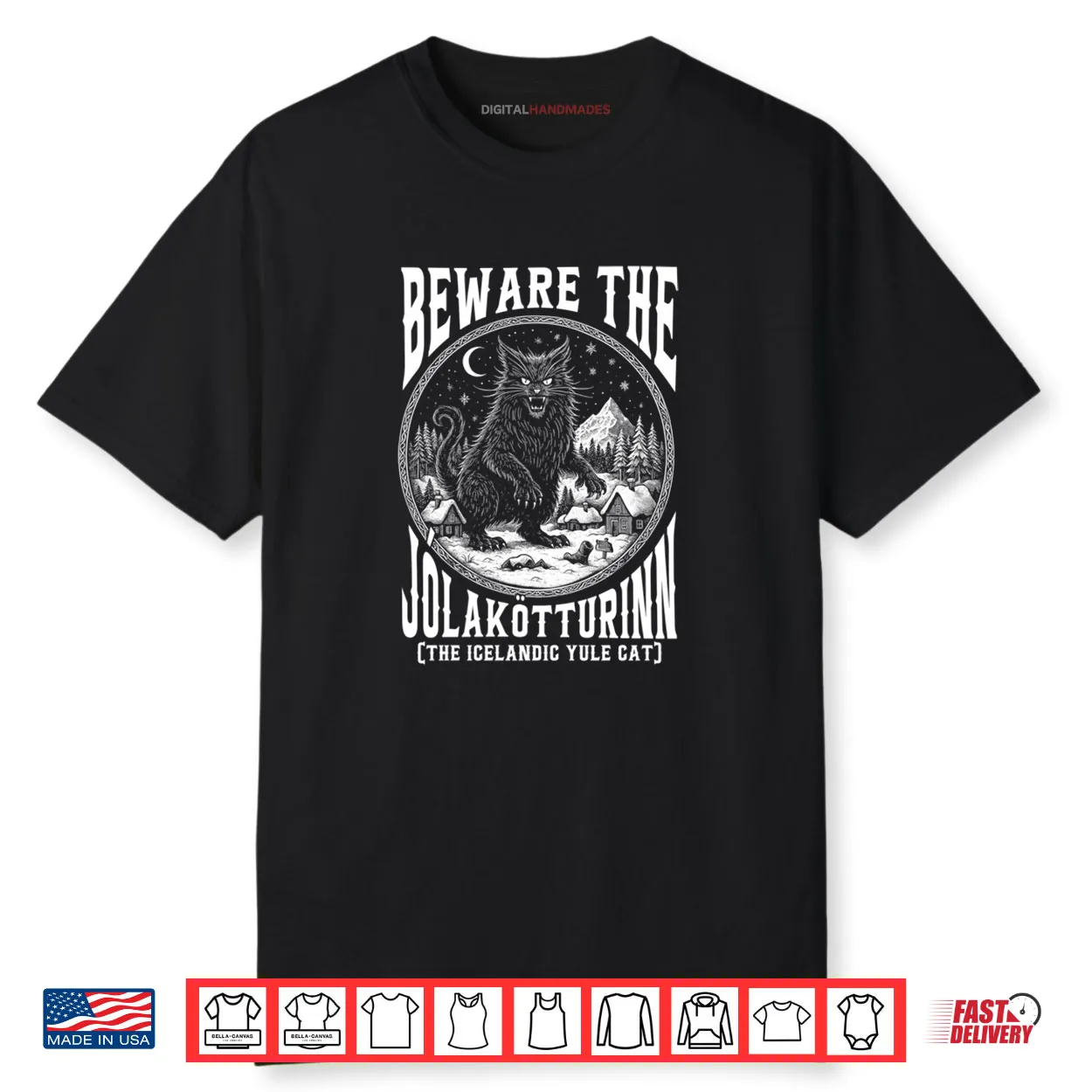Beware The Jolakotturinn Yule Cat Icelandic Christmas Shirt