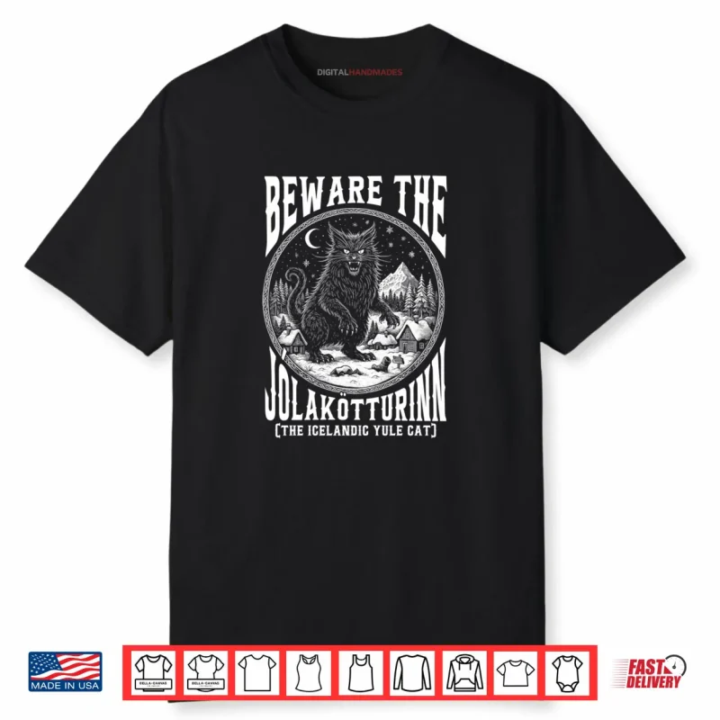 Beware The Jolakotturinn Yule Cat Icelandic Christmas Shirt