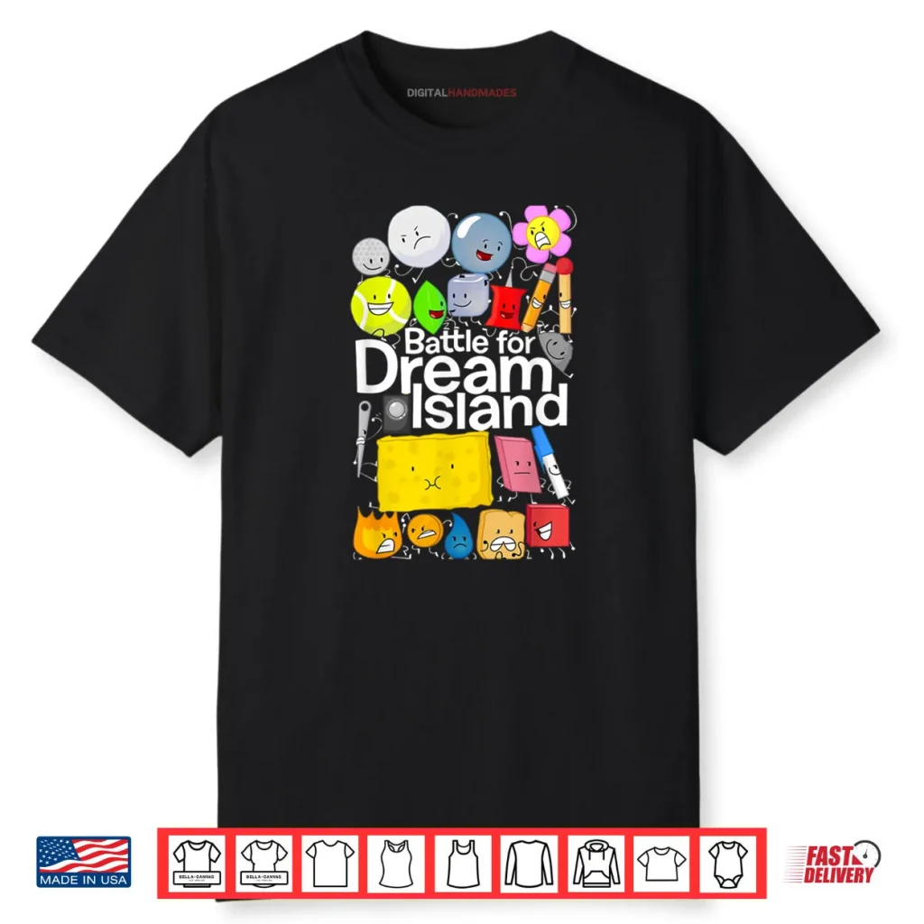 Bfdi Battle for Dream Island Kids Graphic Boys Humor Shirt 1 Bfdi Battle for Dream Island Kids Graphic Boys Humor Shirt