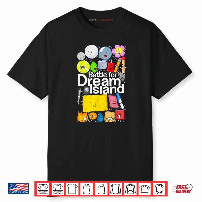 Bfdi Battle for Dream Island Kids Graphic Boys Humor Shirt