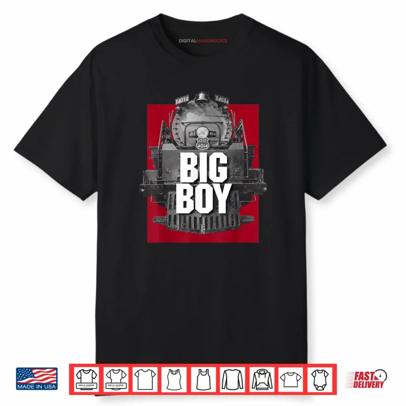Big Boy 4014 Classic Steam Engine Retro Locomotive Railroad Shirt