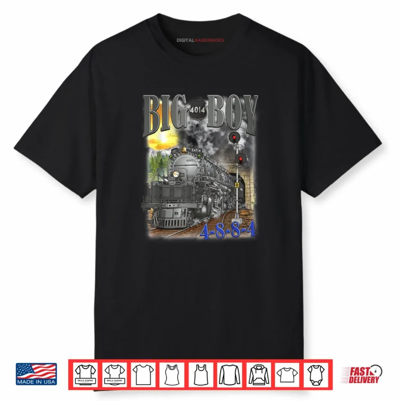 Big Boy 4014 Steam Locomotive Vintage Railroad Train Engine Shirt
