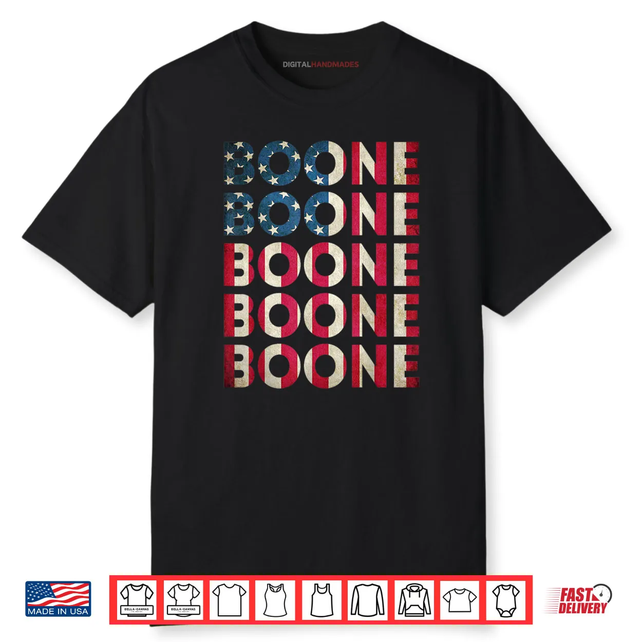 Boone Retro US Flag Shirt