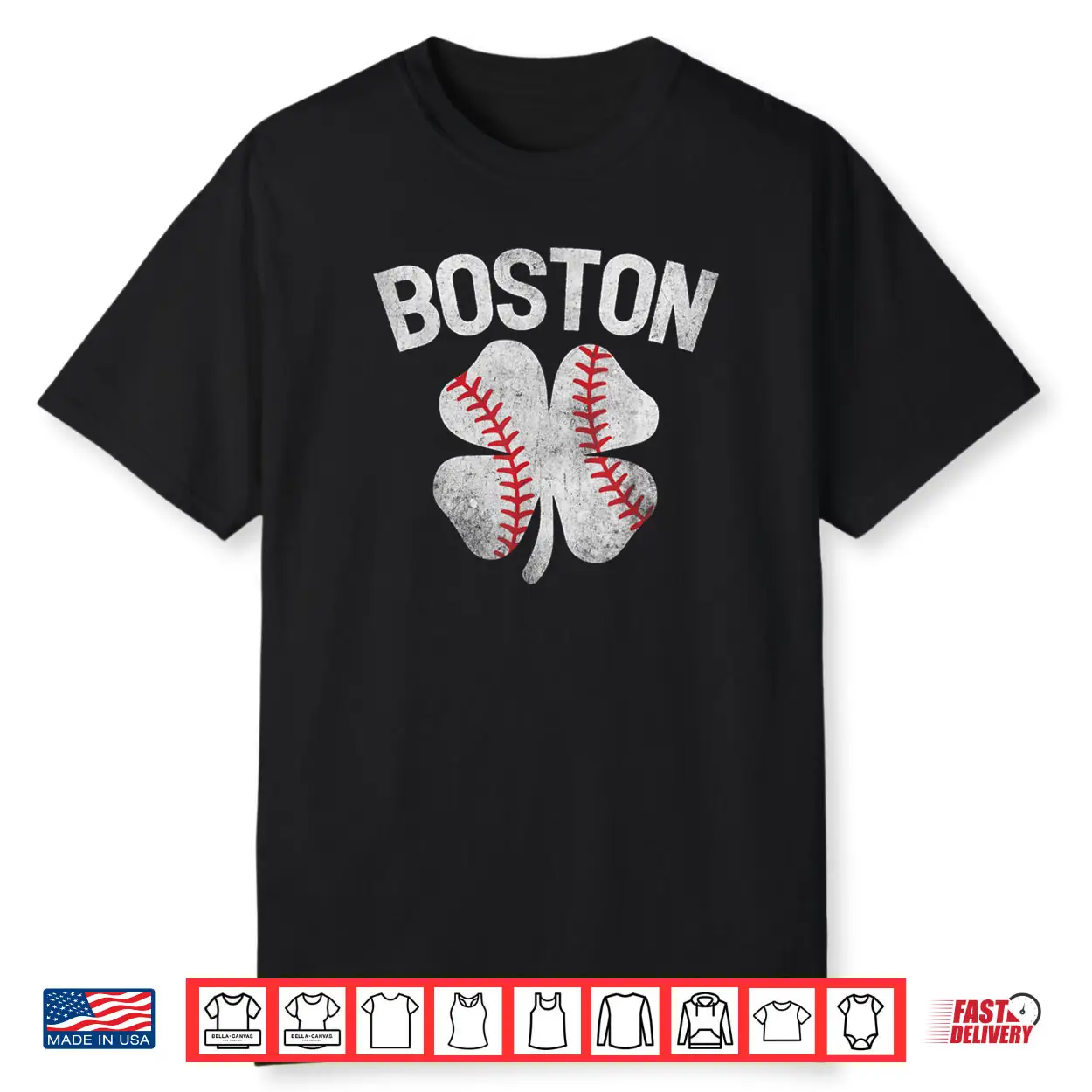 Boston St Patrick’s Day Irish Shamrock Baseball Boston Shirt