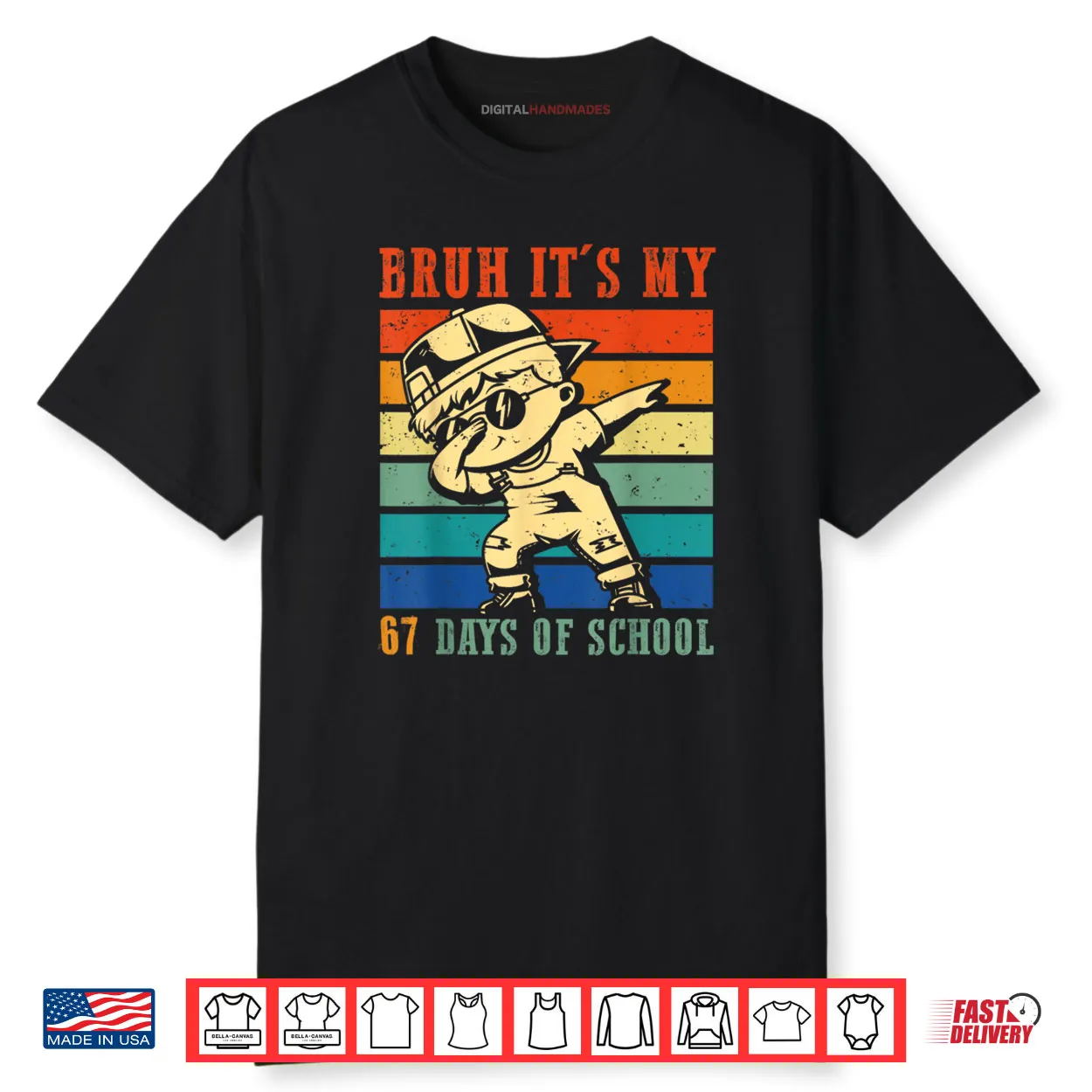 Boys Bruh It’s My 67 Days of School Six Seven Meme Students Shirt
