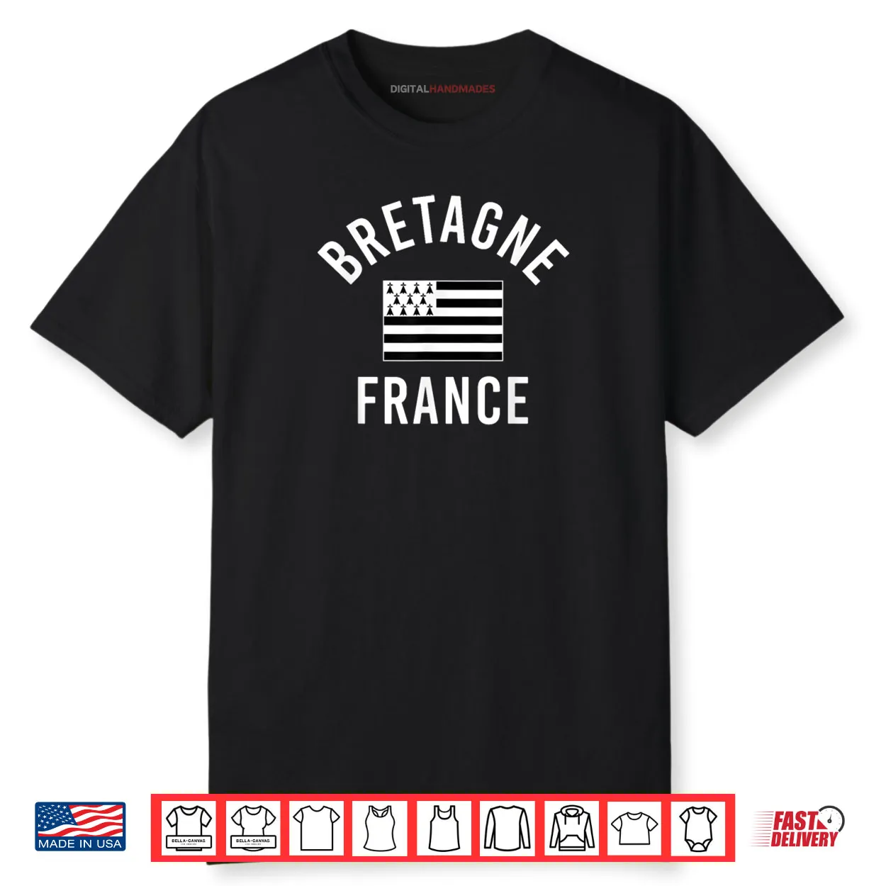 Brittany France Flag Shirt
