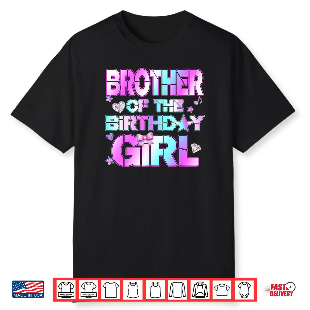 Brother The Birthday Girl Kpop Family Birthday Party Girls Shirt