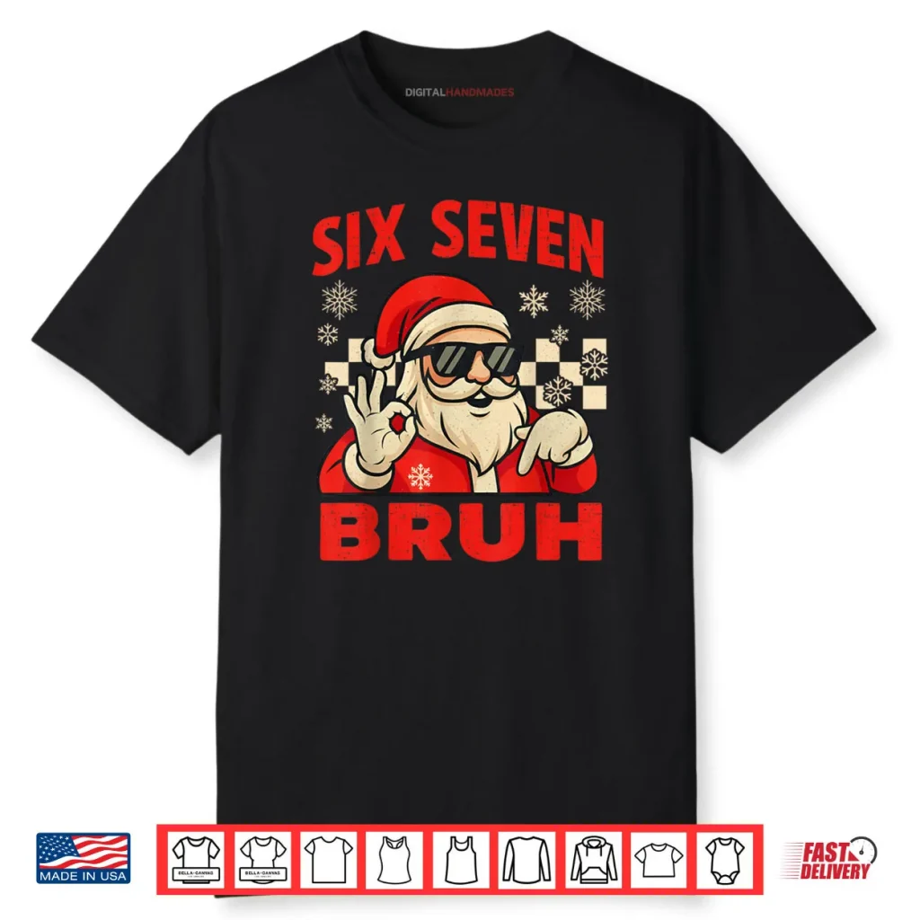 Bruh 6 7 Santa Christmas Checkered 67 Xmas Shirt 1 Bruh 6 7 Santa Christmas Checkered 67 Xmas Shirt
