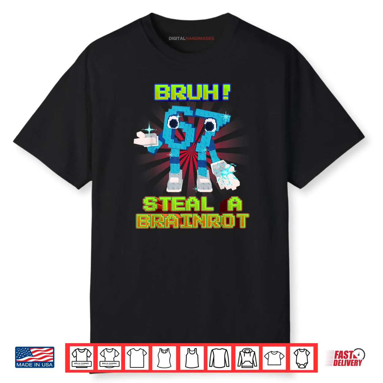 Bruh 67 Six Seven 6 7 Funny Brainrot Meme Shirt
