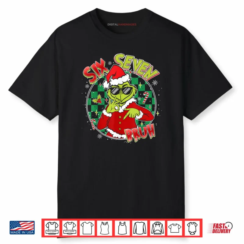 Bruh Six Seven 67 6 7 Elf Christmas Shirt