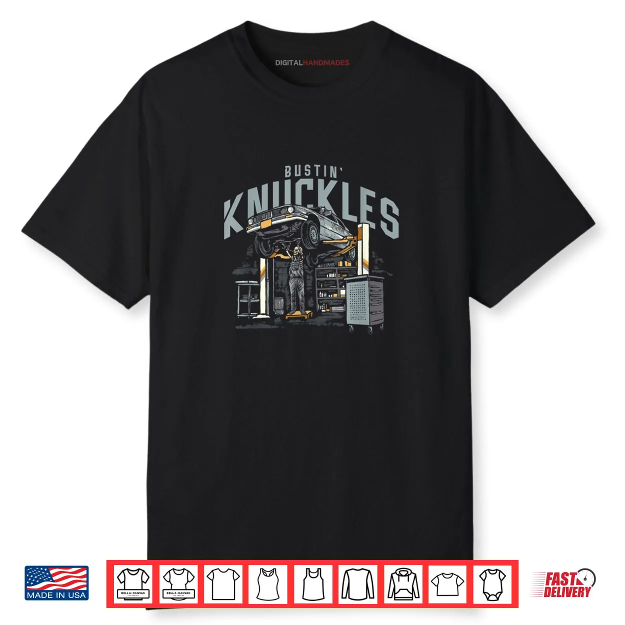 Bustin Knuckles Mechanic Shirt