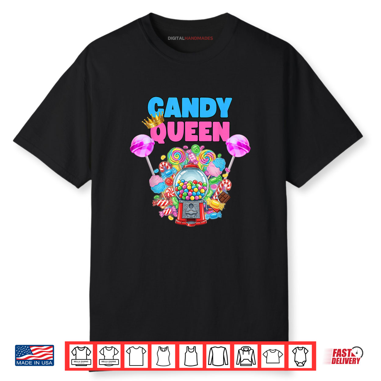 Candy Queen Lollipop Candy Lover Humor Shirt