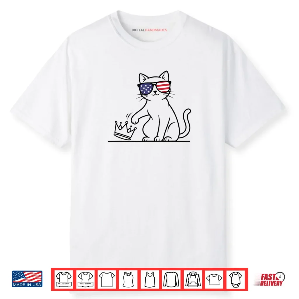 Cat No Kings in America Patriotic Cat Lady Democracy Shirt 1 Cat No Kings in America Patriotic Cat Lady Democracy Shirt