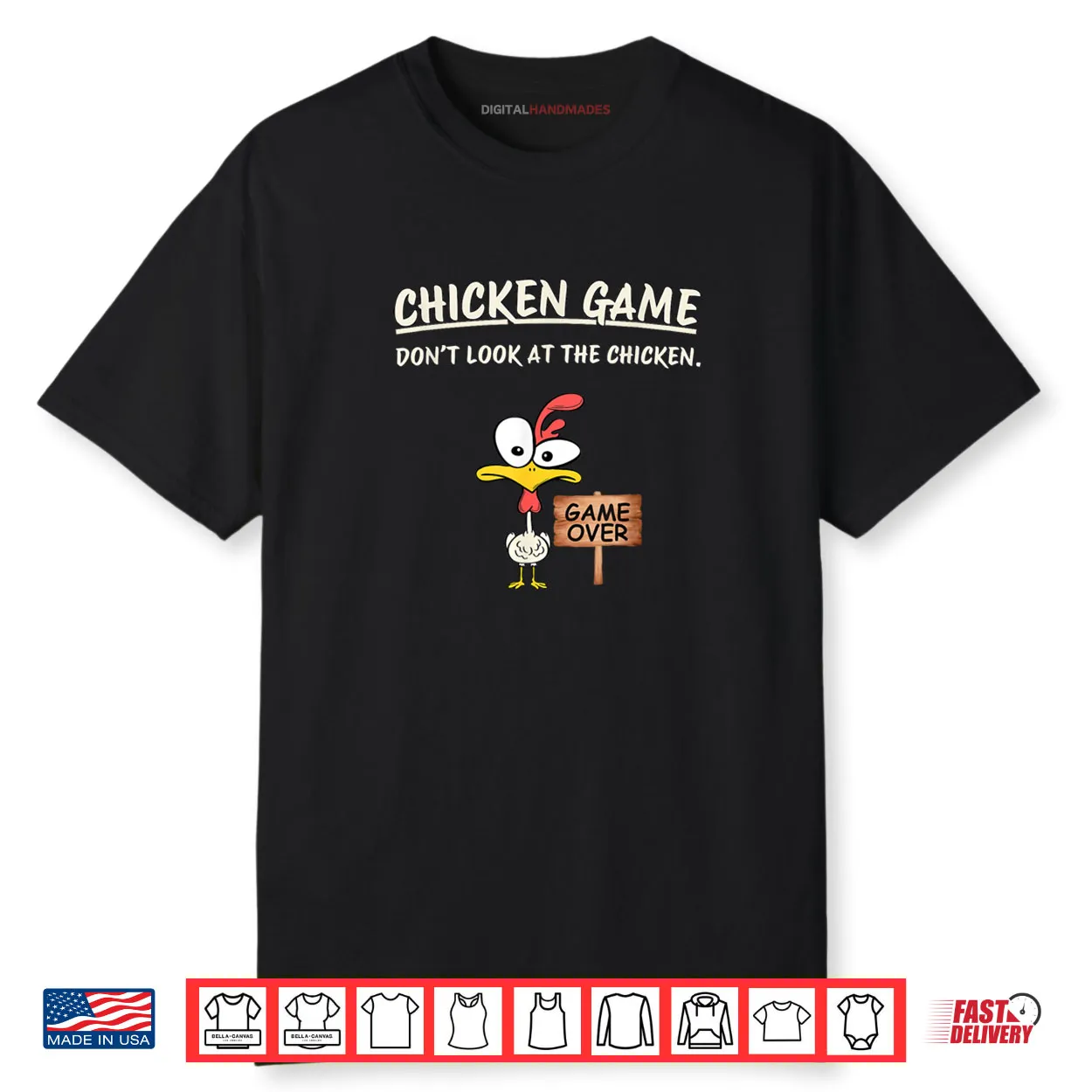 Chicken Game Don’t Look at The Chicken Funny Chicken Shirt