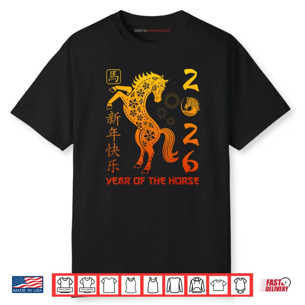 Chinese New Year 2026 Year of The Horse Happy Shirt 1 Chinese New Year 2026 Year of The Horse Happy Shirt
