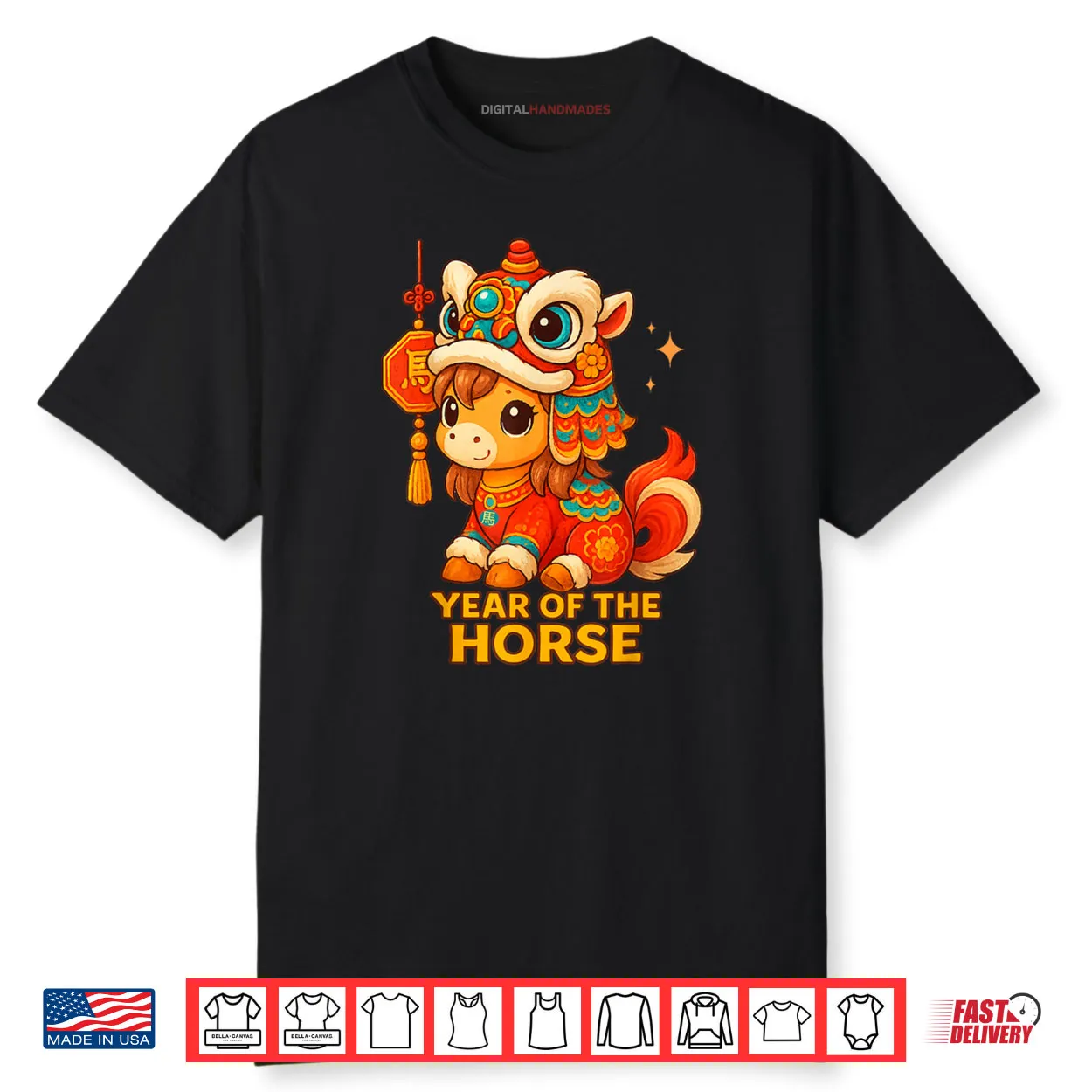 Chinese New Year of The Horse 2026 Lunar New Year Shirt
