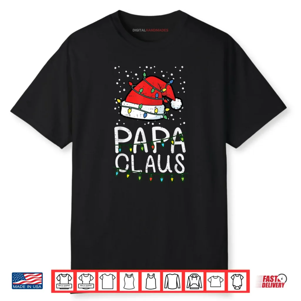 Christmas Papa Claus Santa Hat Xmas Dad Family Matching Shirt 1 Christmas Papa Claus Santa Hat Xmas Dad Family Matching Shirt