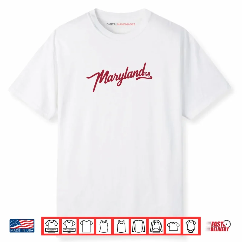 Classic Maryland Flag Script Shirt