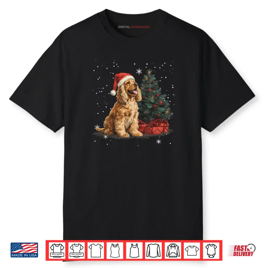 Cocker Spaniel Dog Christmas Tree Funny Shirt 1 Cocker Spaniel Dog Christmas Tree Funny Shirt