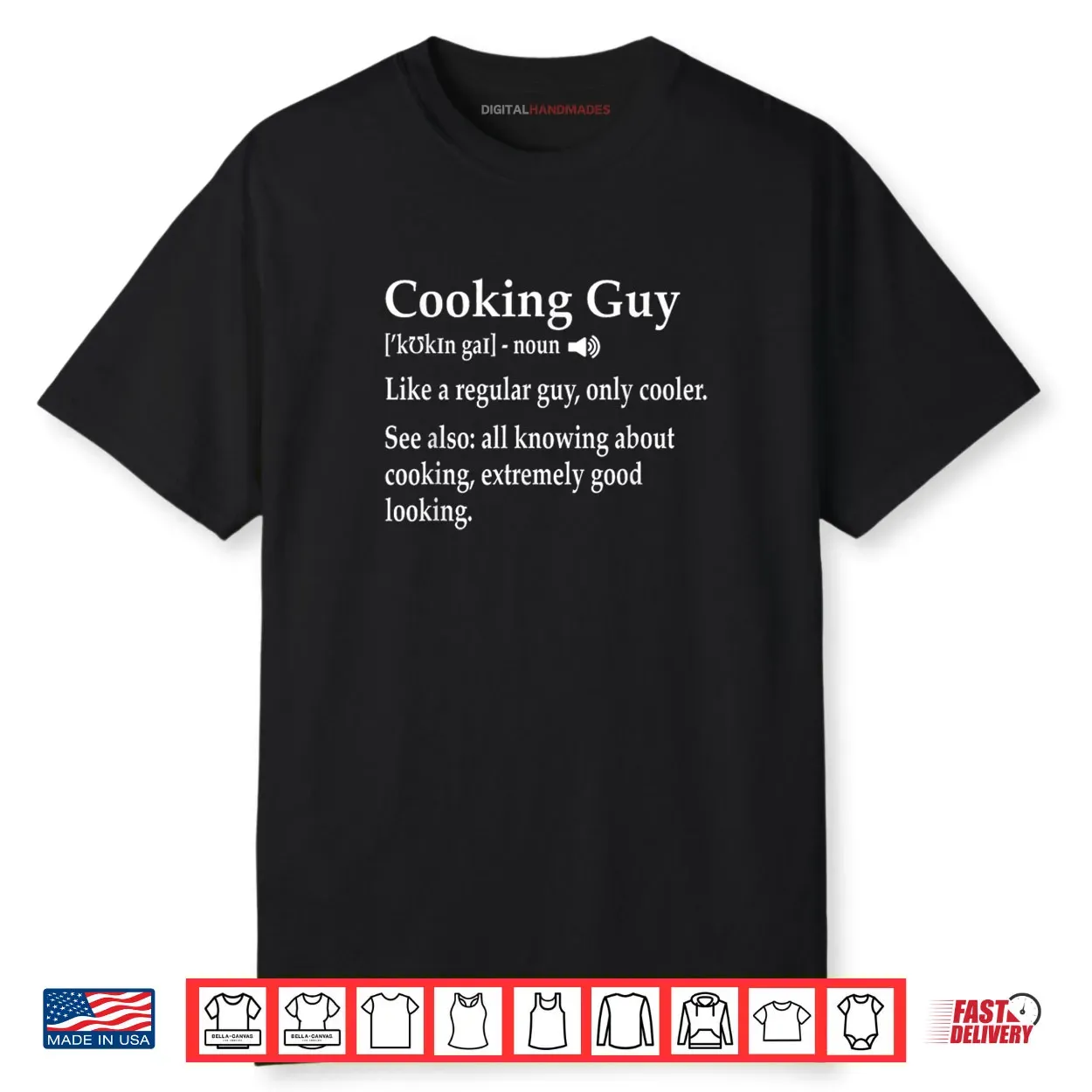 Cooking Guy Definition for Cook Chef Culinary School Student Shirt