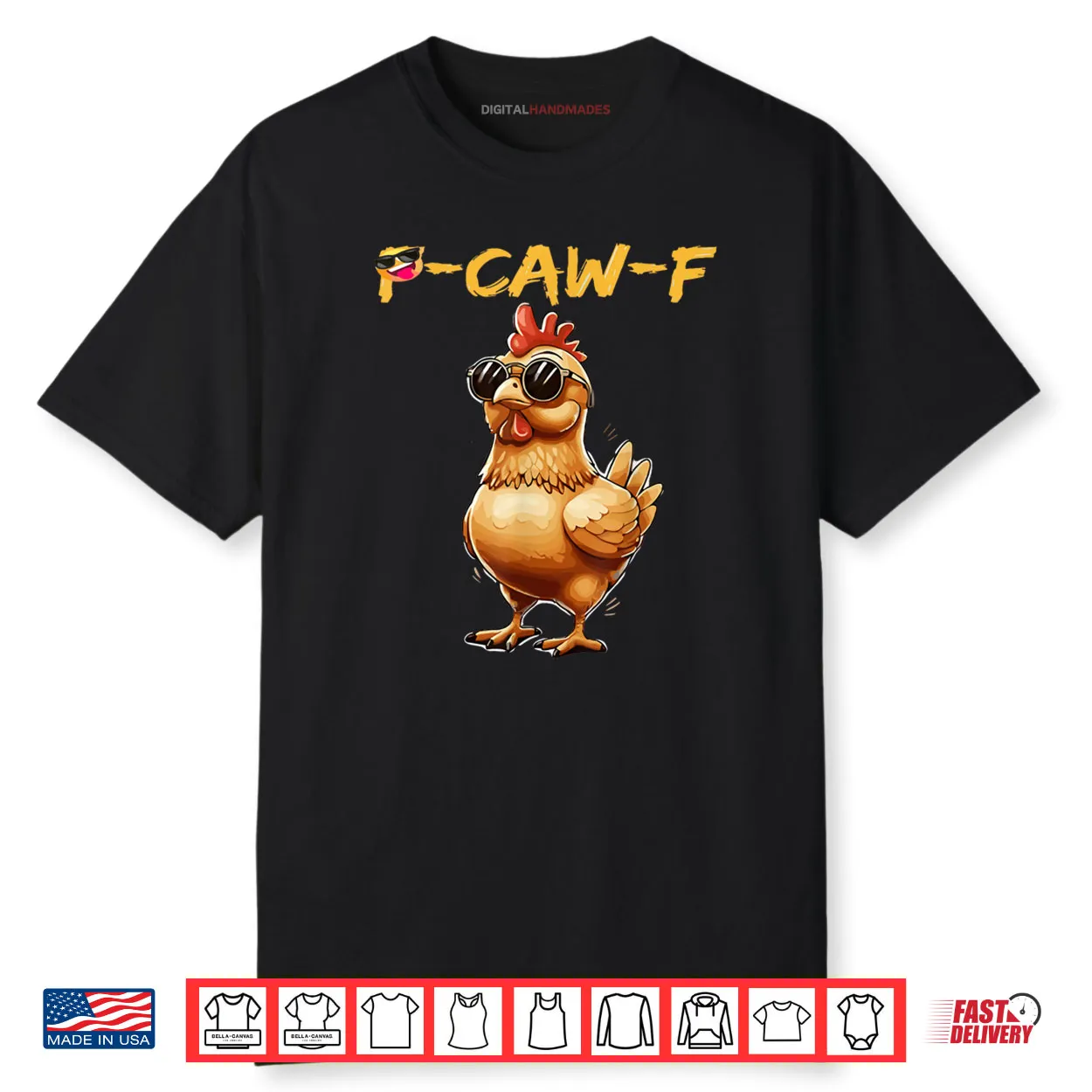 Cool Chicken Sunglasses Caw F Humor Shirt