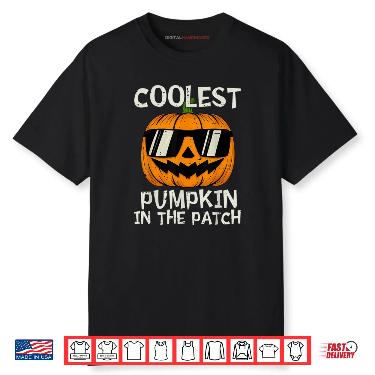 Coolest Pumpkin in The Patch Boy Halloween Shirt