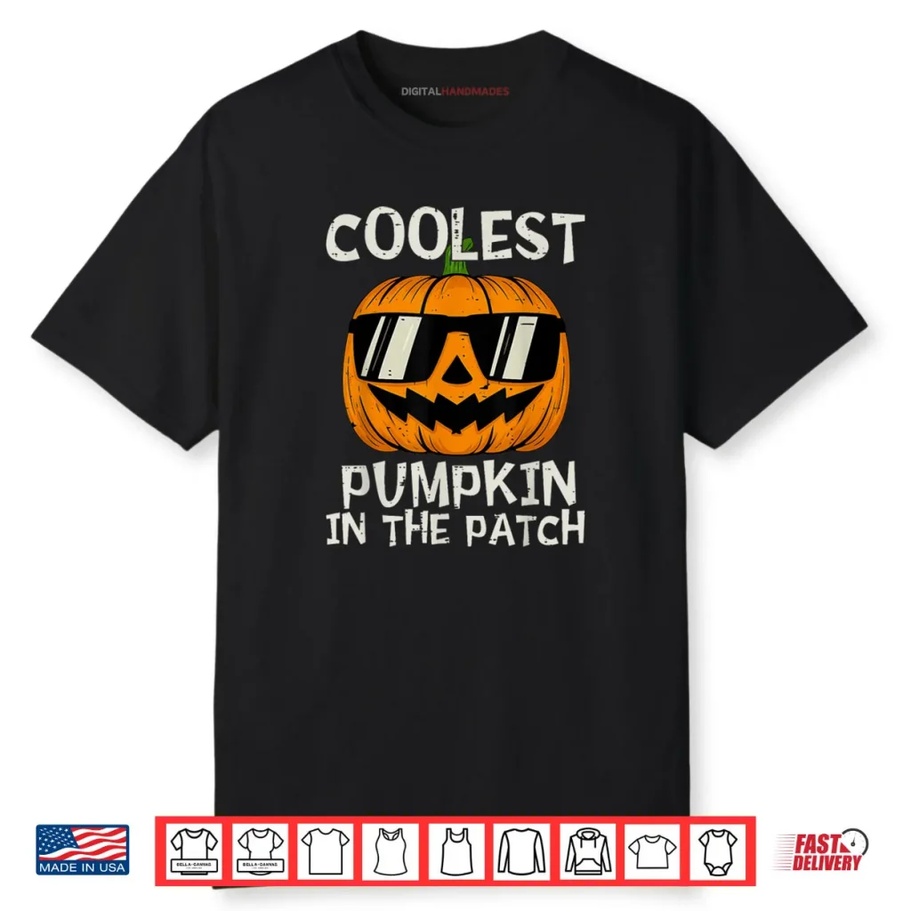 Coolest Pumpkin in The Patch Boy Halloween Shirt 1 Coolest Pumpkin in The Patch Boy Halloween Shirt