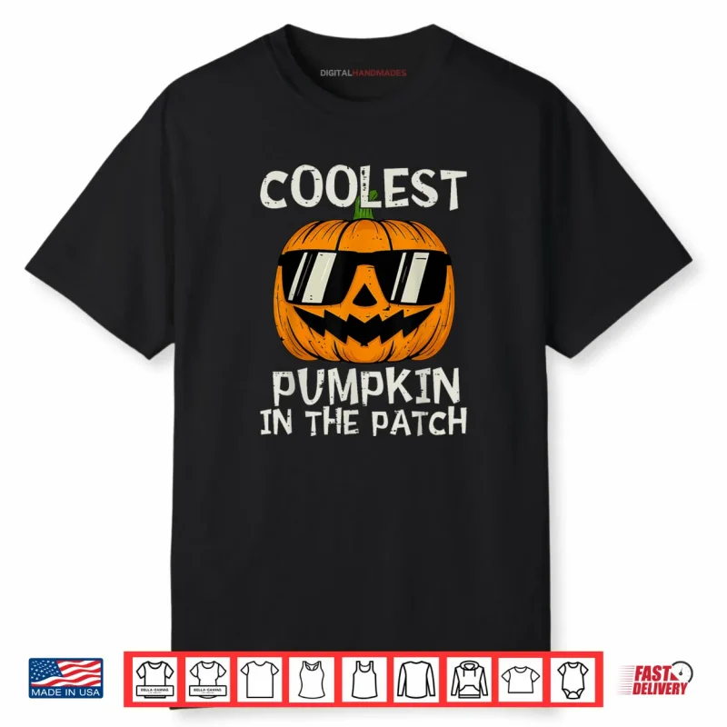 Coolest Pumpkin in The Patch Boy Halloween Shirt