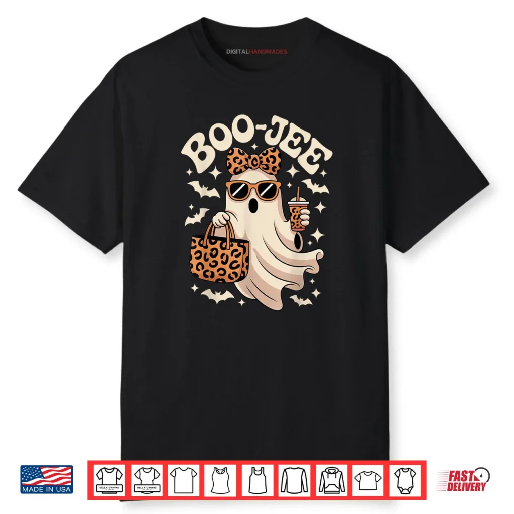Coquette Leopard Boo JEE Halloween Boujee Ghost Shirt 1 Coquette Leopard Boo JEE Halloween Boujee Ghost Shirt