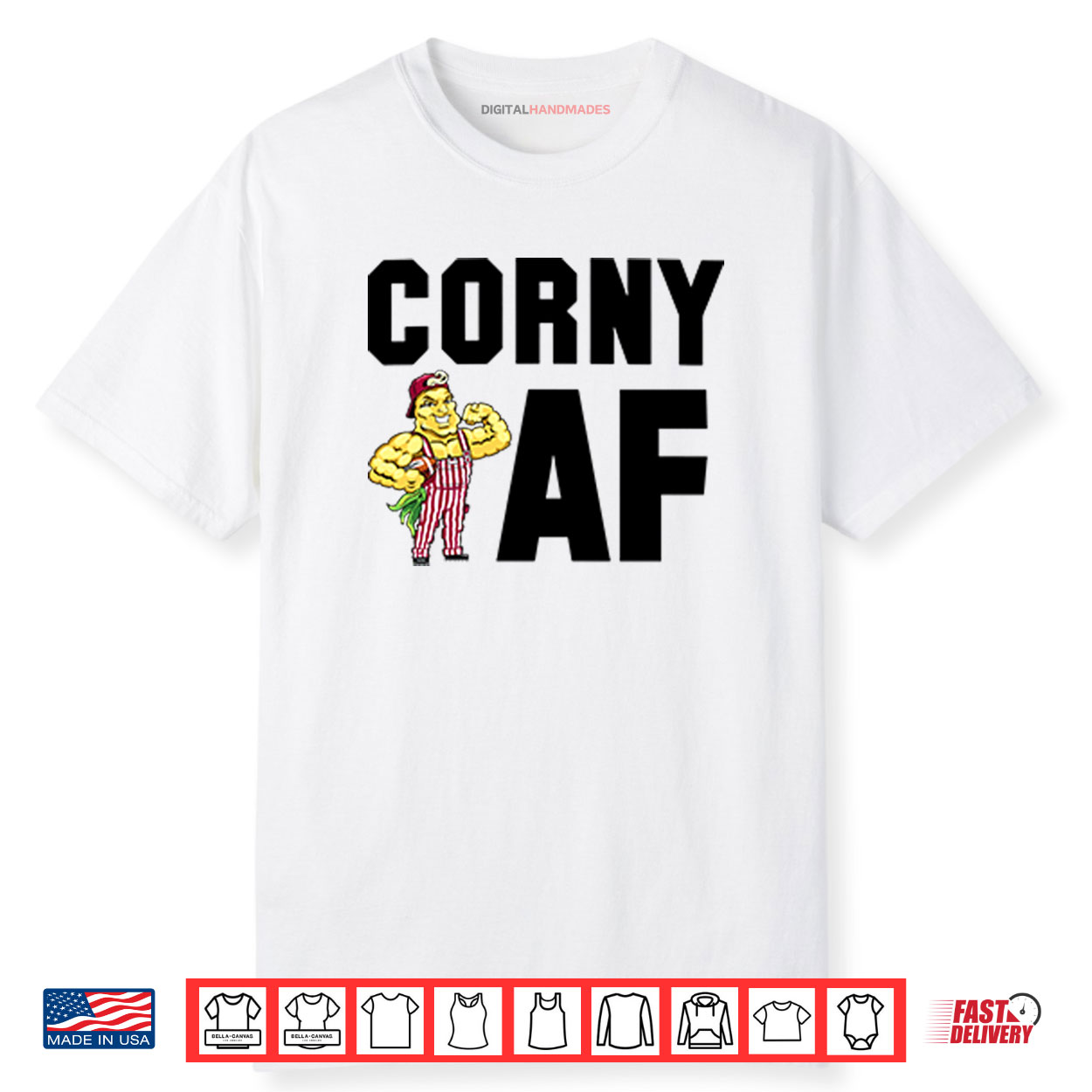 Corny AF Nebraska Cornhuskers Shirt