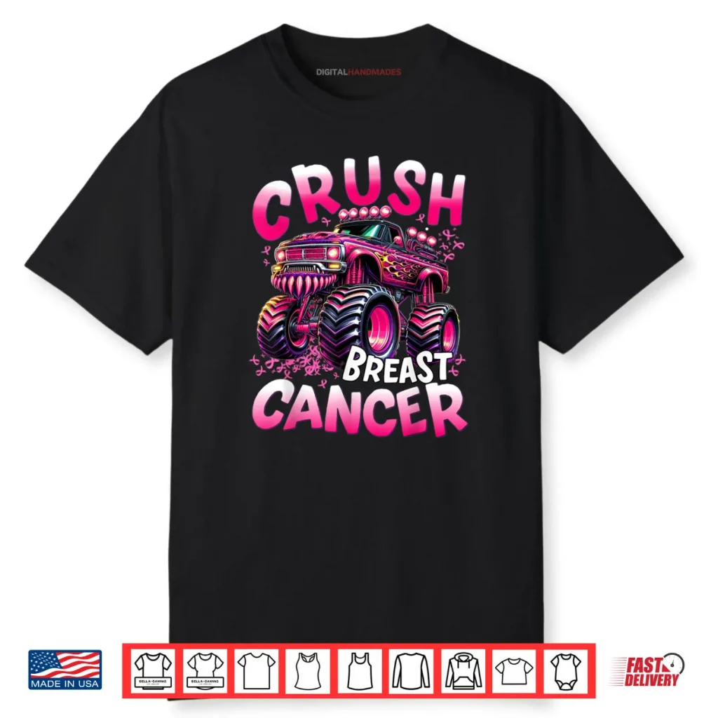Crush Breast Cancer Monster Truck Shirt 1 Crush Breast Cancer Monster Truck Shirt