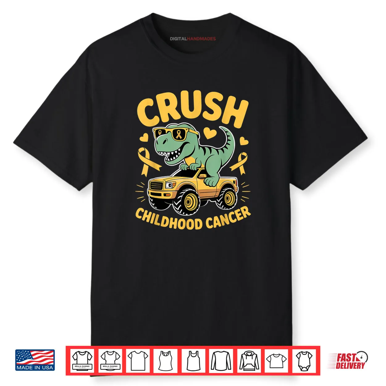 Crush Childhood Cancer Gold Ribbon Shirt