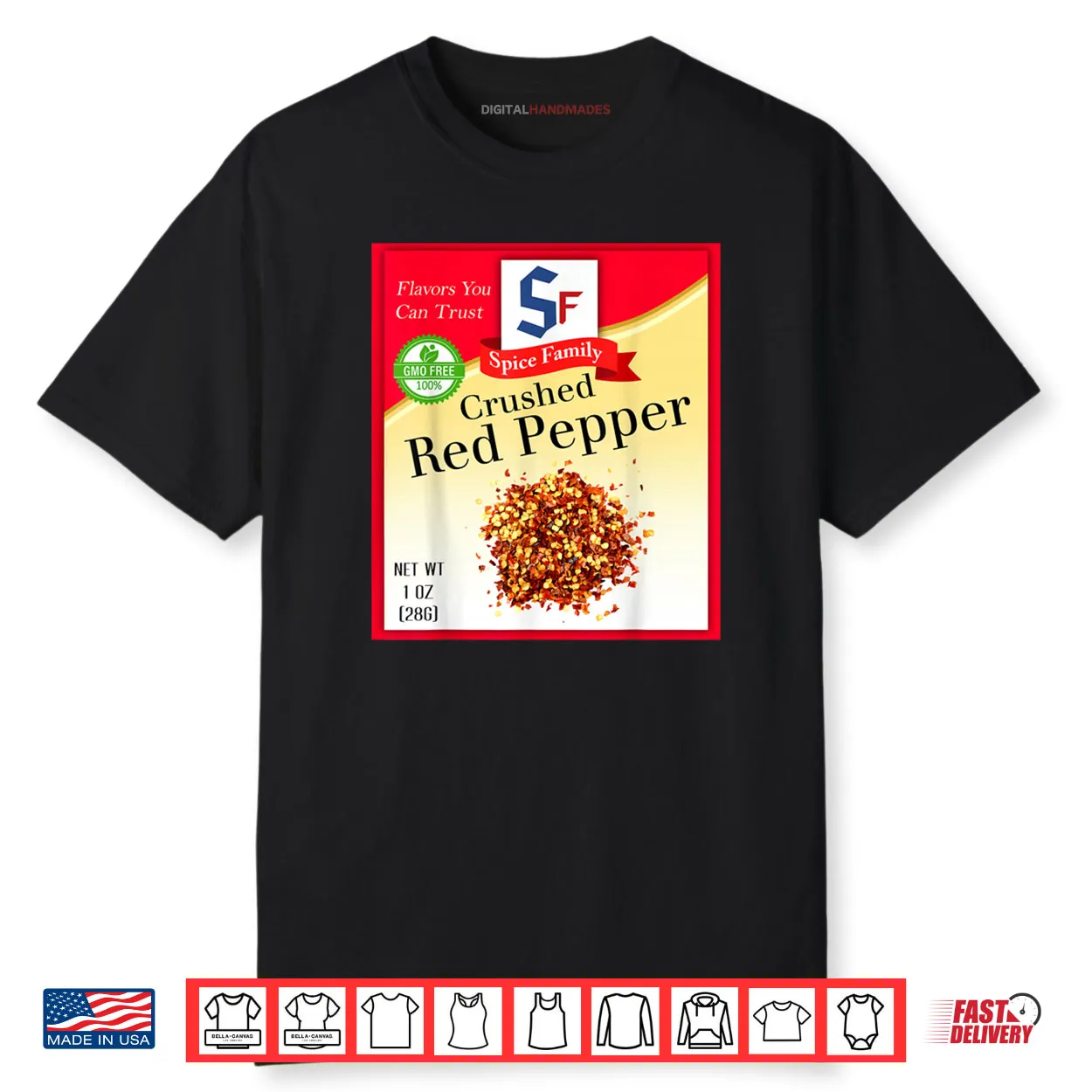 Crushed Red Pepper Spice Group Costume Family Matching Shirt