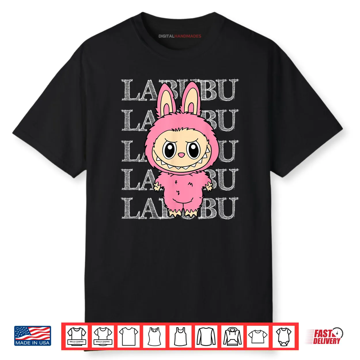 Cute Pink Labubu Shirt